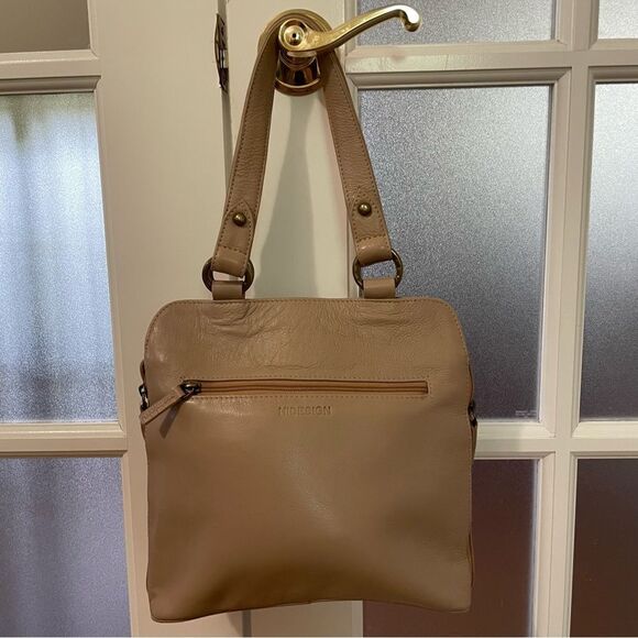 Hidesign Leather/Suede Tooled Cut-Out Tote Handbag - Picture 4 of 9